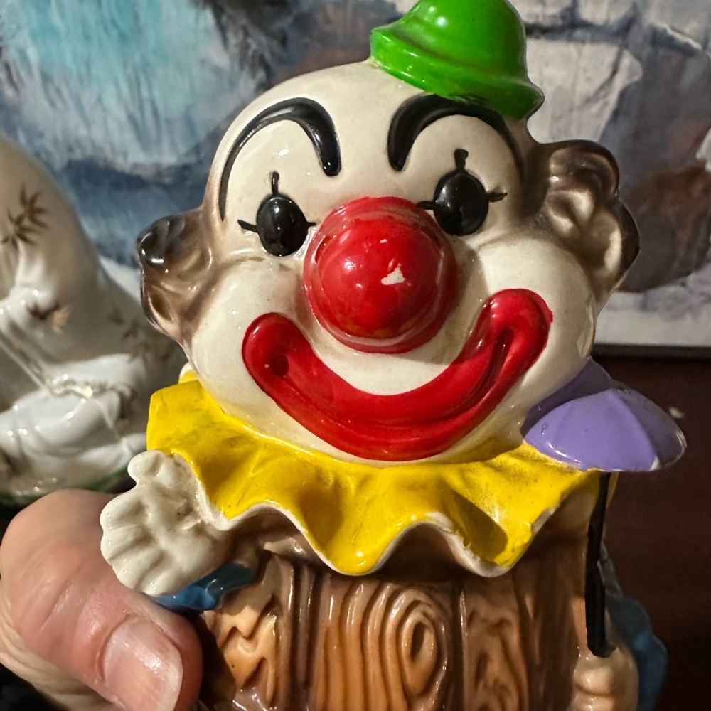 Vintage 1940 Clown Bank